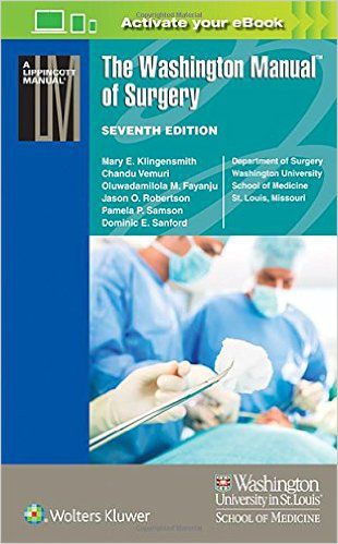 Livro The Washington Manual Of Surgery - Lippincott