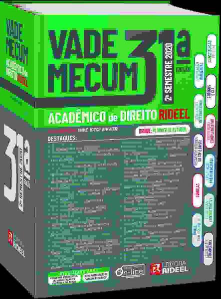 Livro - Vade Mecum Acadêmico de Direito - 31ª Edição - 2º Semestre (2020) - Rideel