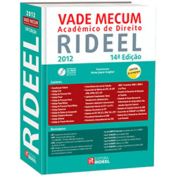Livro - Vade Mecum : Acadêmico de Direito - Rideel 2012 - 14°Edição
