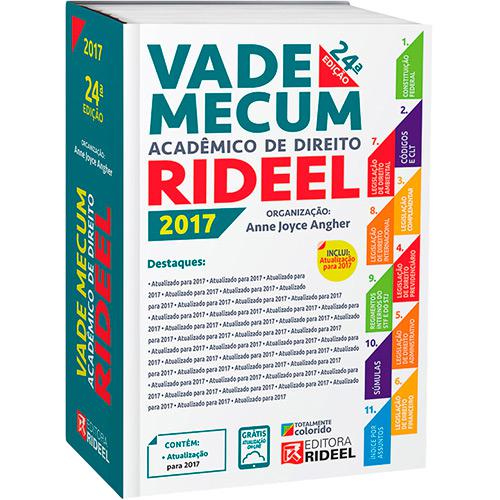 Livro - Vade Mecum Acadêmico de Direito Rideel-2017