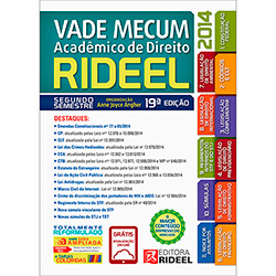 Livro - Vade Mecum Acadêmico de Direito Rideel: Segundo Semestre