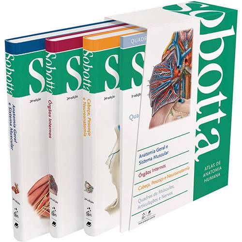 Livros - Sobotta: Atlas de Anatomia Humana 3 Volumes - 24 Ed