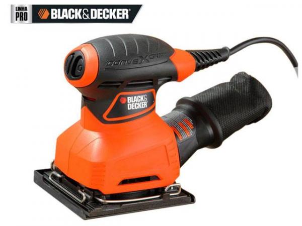 Lixadeira BlackDecker Orbital Elétrica - 180W com Coletor de Pó