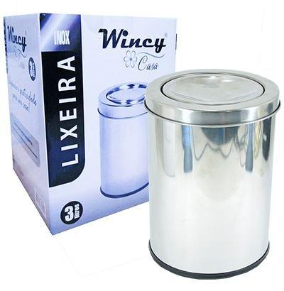 Lixeira de Inox com Tampa Basculante 3l - Wincy