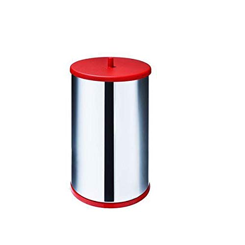 Lixeira Inox Vermelha 9.1 Litros para Cozinha, Pia e Banheiro