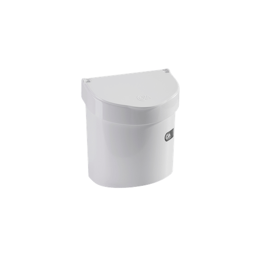 Lixeira para Pia 2,7 L - Retrô 20,3 X 14,6 X 21,3 Cm Branco Coza