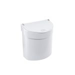 Lixeira para Pia 2,7L Coza Glass - Branco