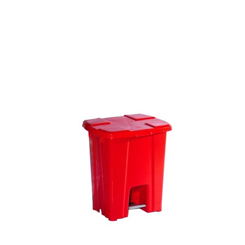 Lixeira Plástica Vermelha com Pedal