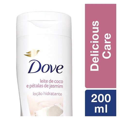 Loção Hidratante Dove Delicious Leite de Coco 200Ml