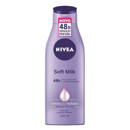 Loção Hidratante Nivea Soft Milk para Pele Seca 400ml