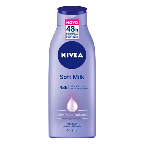 Loção Nivea Soft Milk para Pele Seca com 400ml