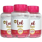 Lol Hair - Suplemento Para Cabelos, Unhas E Pele - Hair Skin Nail Com Biotina