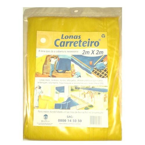 Lona Carreteiro Itap Impermeabilizante, Amarela, 3x2m