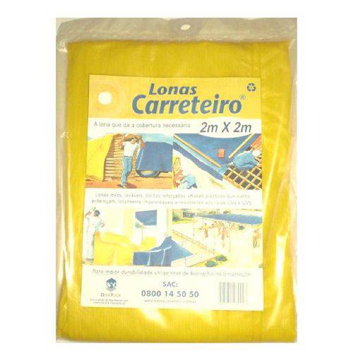 Lona Carreteiro Itap Impermeabilizante, Amarela, 6x4m