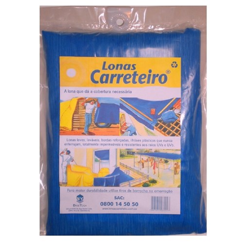 Lona Carreteiro Itap Impermeabilizante Azul 3X2m