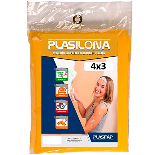 Lona Plástica Plasilona 4x3m Amarela