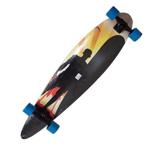Longboard Skate Abec 9 Completo Rolamento Shape Rodas Modelo B (Skt-9)
