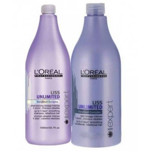 Tudo sobre 'Loreal Professionnel Liss Unlimited Kit Shampoo 1,5l + Condicionador 1,5l'