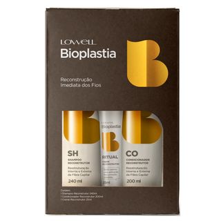 Lowell Bioplastia Kit - Shampoo + Condicionador + Creme Kit