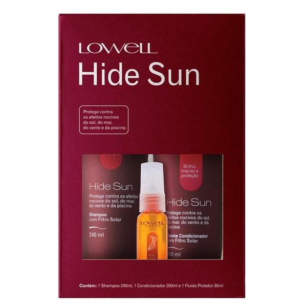 Lowell Hide Sun Kit - Shampoo + Condicionador + Fluído