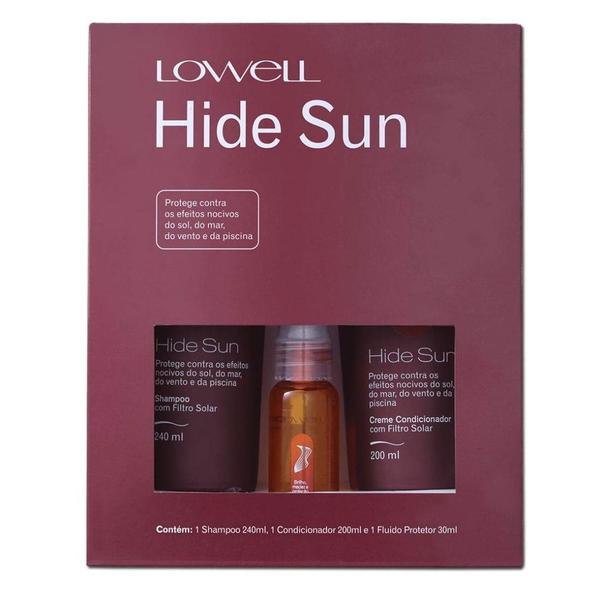 Lowell Kit Hide Sun Shampoo + Condicionador + Fluido