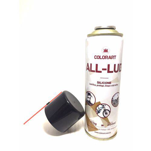 Lubrificante Spray Silicone All-lub Colorart Automotivo