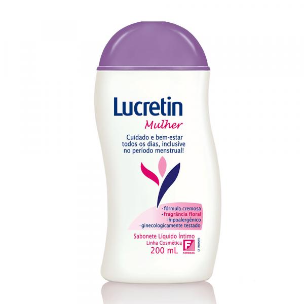Lucretin - Sabonete Líquido Íntimo Mulher Floral - 200ml