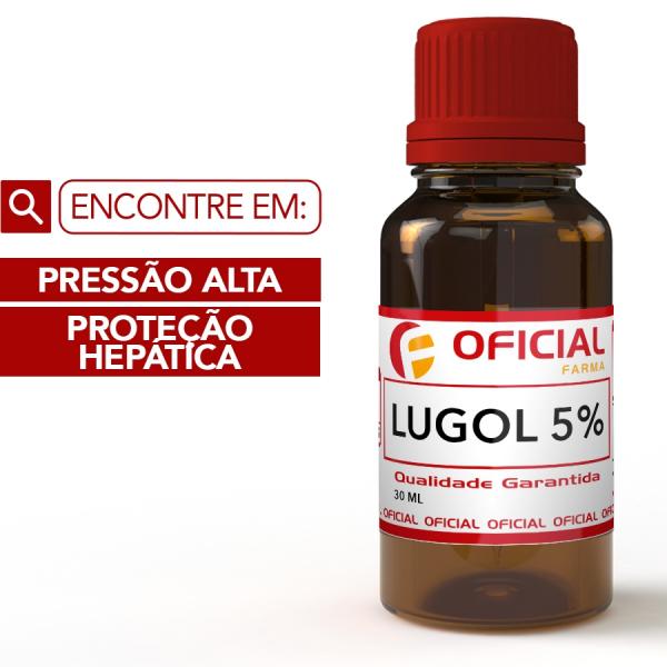 Lugol 5 Iodo Inorgânico 30 Ml - Oficialfarma