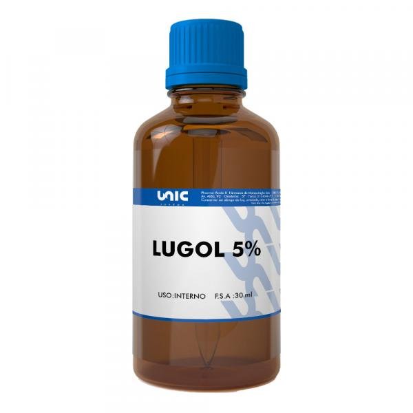 Lugol 5 Iodo Inorgânico 30 Ml Unicpharma