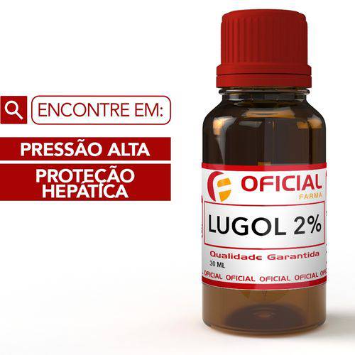 Lugol 2% Iodo Inorgânico 30 Ml