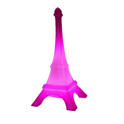 Luminária Abajur Torre Eiffel - Rosa - Usare