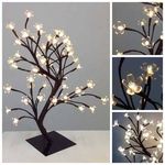 Luminária Árvore Flor de Cerejeira 48 Leds Abajur 110v