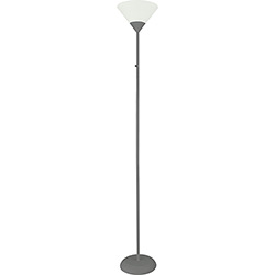 Luminária Coluna Clen Metal Plástico Cinza/Branco - Premier