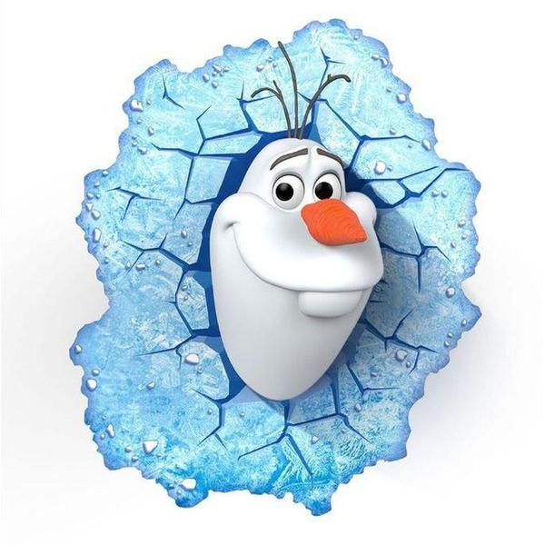 Luminária 3D Disney Frozen Olaf