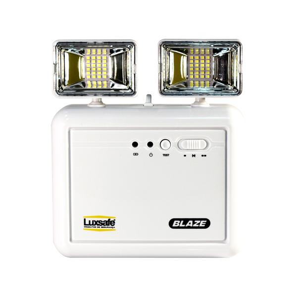 Luminária de Emergência LED 2200 Lumens e 2 Faróis Luxsafe
