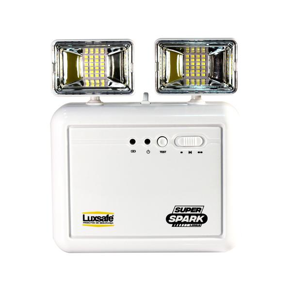 Iluminação de Emergência Led 1200 Lumens 2 Faróis Luxsafe