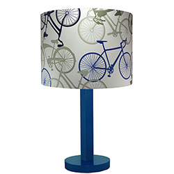 Luminária de Mesa Bikes III Azul - Carambola