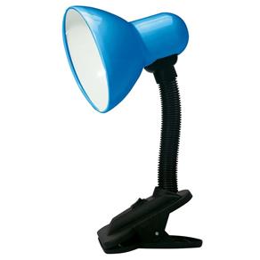 Luminária de Mesa Taschibra TLM05 E27 Articulável Garra Bivolt Azul