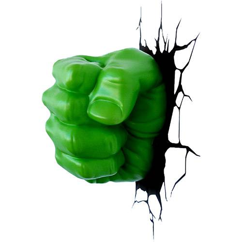 Tudo sobre 'Luminária de Parede Pulso Hulk Verde - 3D Light FX'