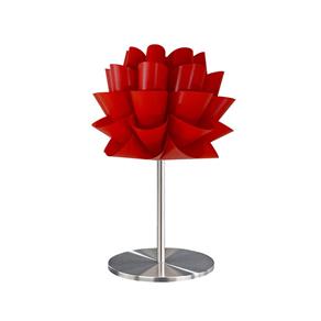 Luminária de Pedestal Lotus Vermelho 60cm com Base em Alumínio Avelis