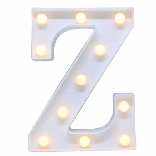 Luminária Decorativa em LED - Letra Caixa Z