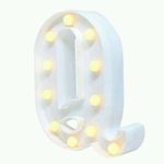 Luminária Decorativa Letra Luminosa Led 3D - Letra Q