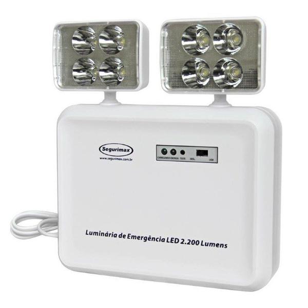 Luminaria Emergencia Led Segurimax 2200 Lumens 2 Farois 24080