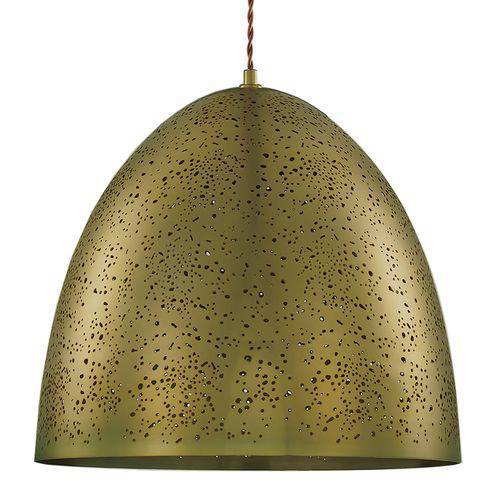 Luminária Lustre Pendente Antigo 40x38x40cm Metal Cobre