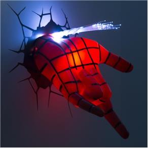 Luminária Mão do Homem Aranha Spiderman 3d Art Avengers