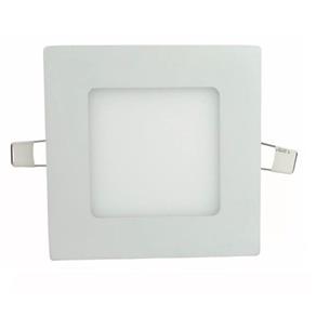 Luminária Painel Led Plafon de Embutir Quadrado 6W Branco Quente
