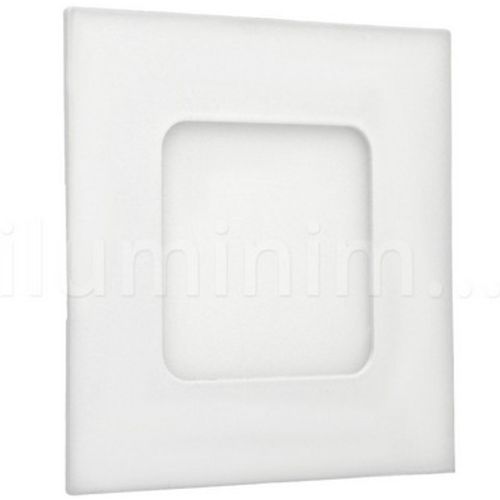 Luminária Painel Led Plafon de Embutir Quadrado 3w Branco Quente