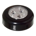 Luminária Para Móveis Led 0,3W Button Pilha Preto Llum