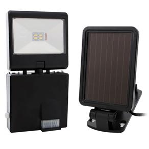 Luminária Pequena Ecoforce Energia Solar com Sensor de Movimento 15560 - Preta