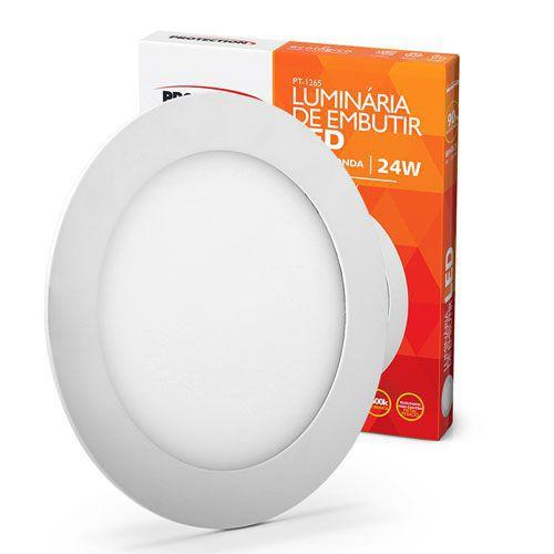 Luminária Plafon Led Embutir Redonda - 24 W - Protection